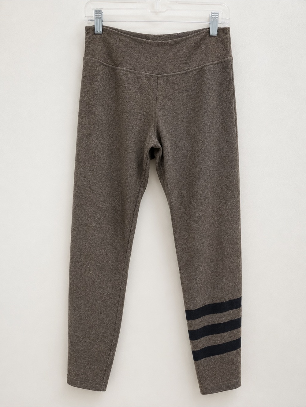 Sundry Brown Heather Stripe Leggings Size 3 Super Soft Lounge Yoga Pants